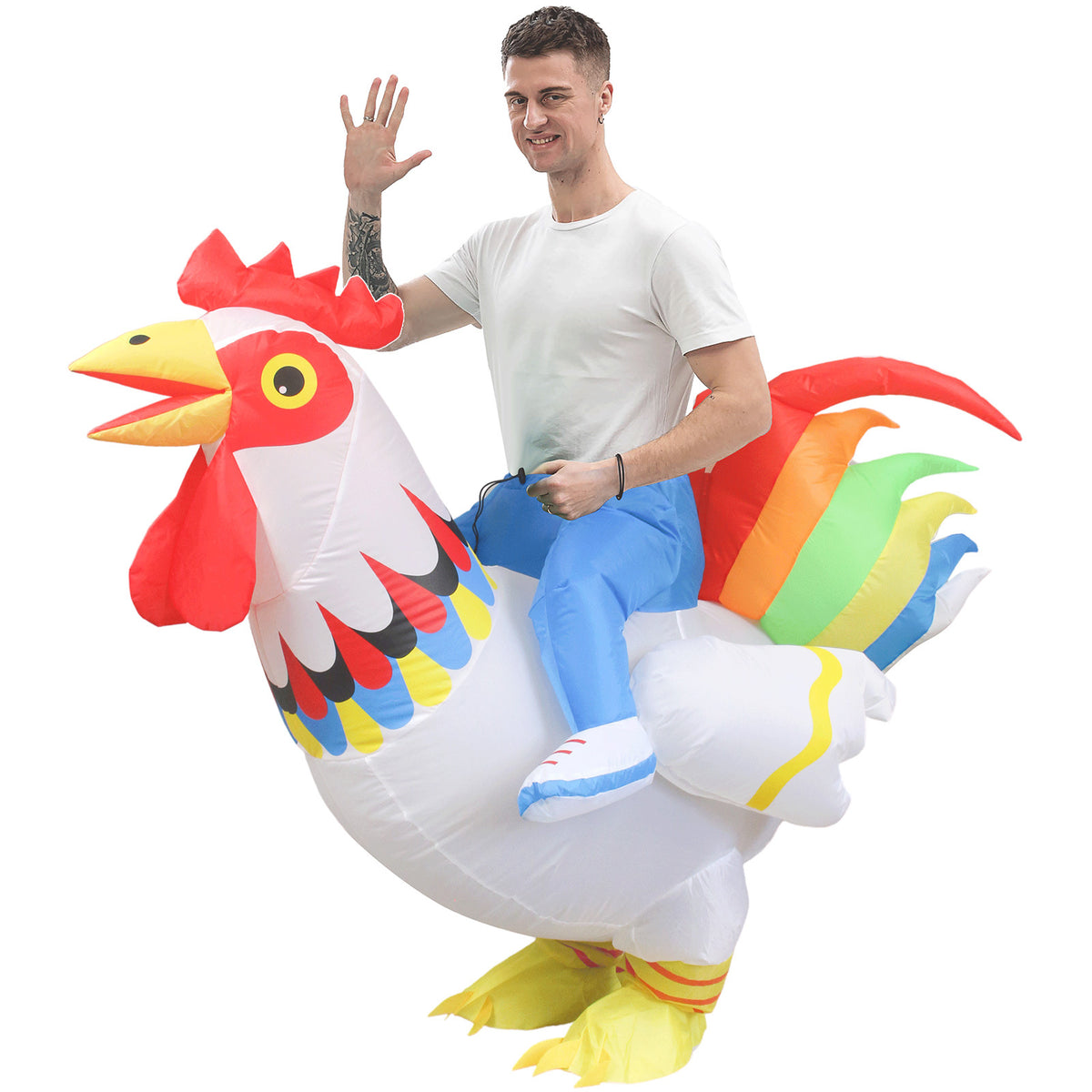 Cheerova Rooster Ride-On Inflatable Halloween Costume - product image 3