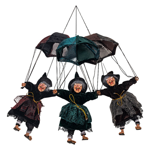 Kicking-Leg Parachute Ghost Halloween Decoration - product image 2