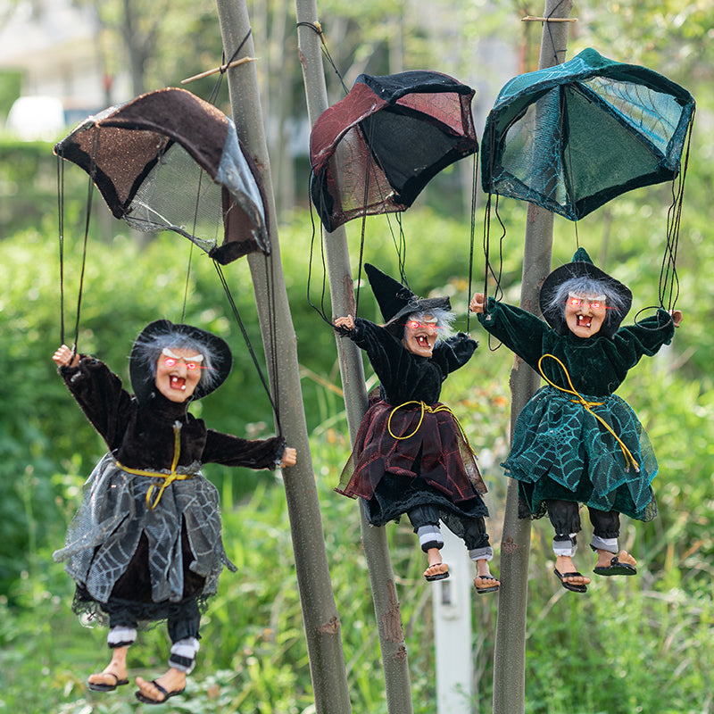 Kicking-Leg Parachute Ghost Halloween Decoration - product image 3