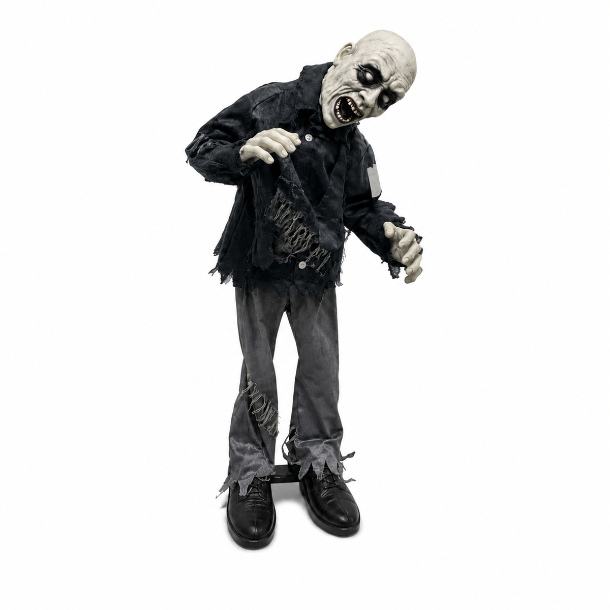 37 In Swaying Zombie with Head Motion & Sound – Tabletop Halloween Prop – alternate product view 6