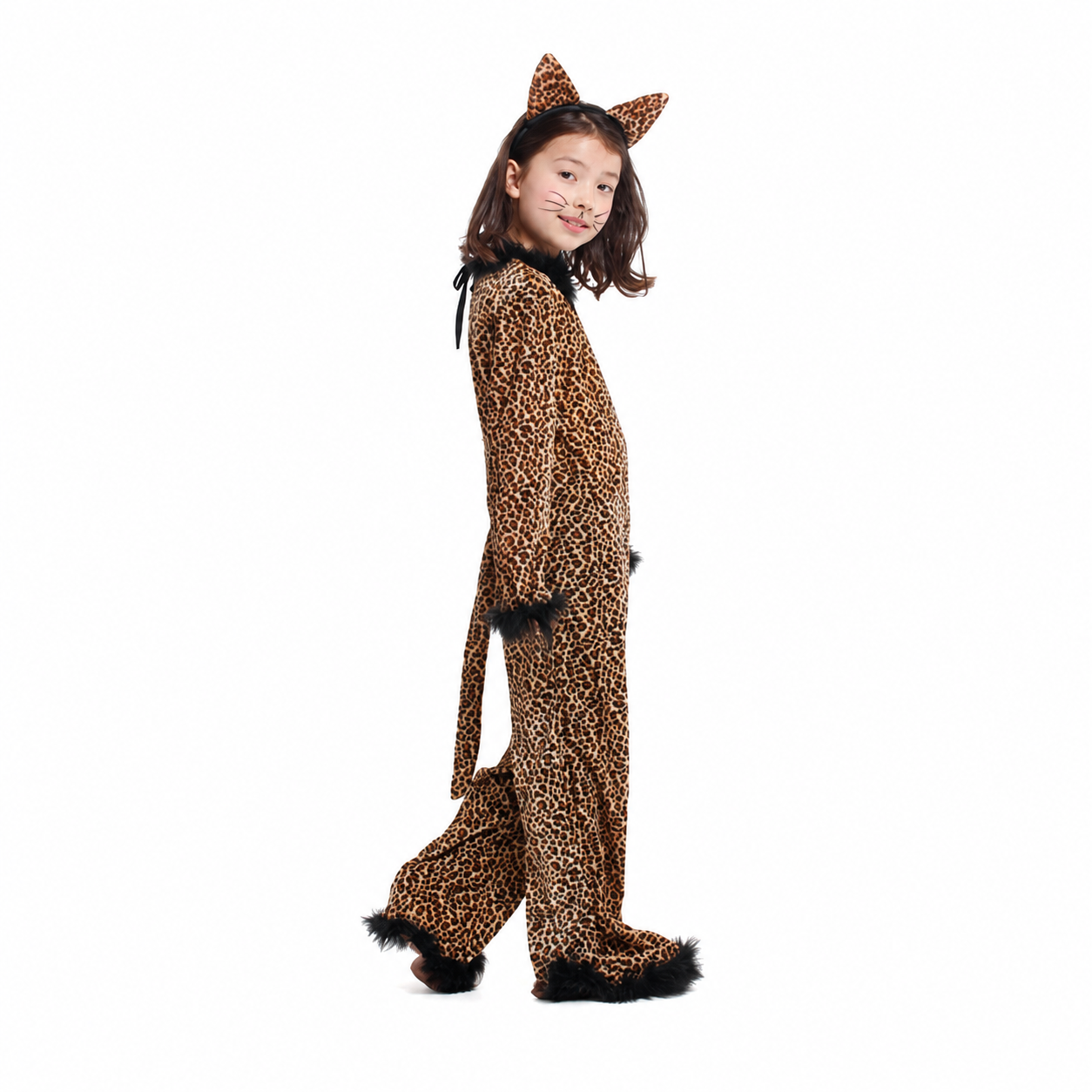 Girls Playful Leopard Girl Halloween Costume - product image 3
