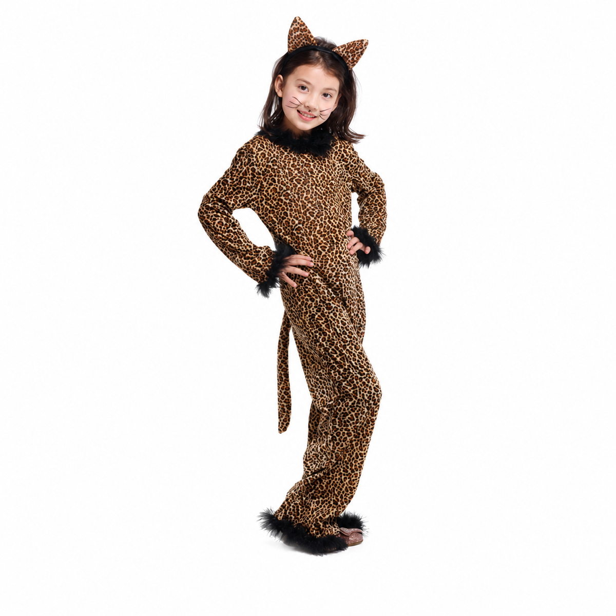 Girls Playful Leopard Girl Halloween Costume - product image 5