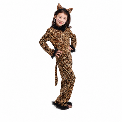 Girls Playful Leopard Girl Halloween Costume - product image 5