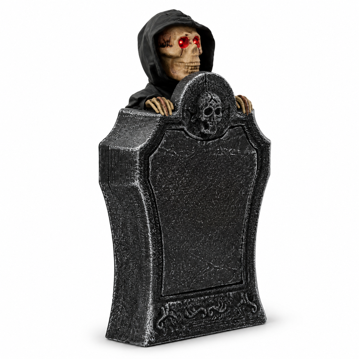 Animated Rising Tombstone with Red Light, Motion & Sound – Halloween Prop – alternate product view 4