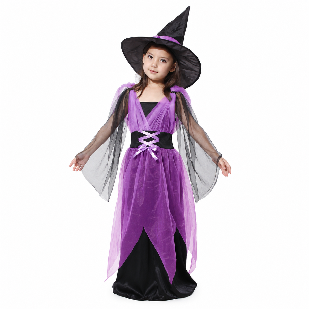 Girls Mesh Witch Halloween Costume - product image 1