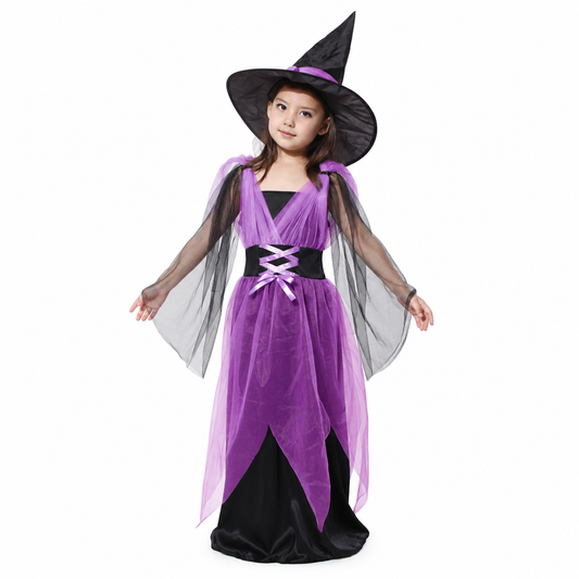 Girls Mesh Witch Halloween Costume - product image 1