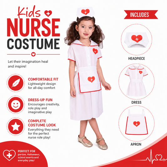 Girls Pretty Little Nurse Halloween Costume - product image 2