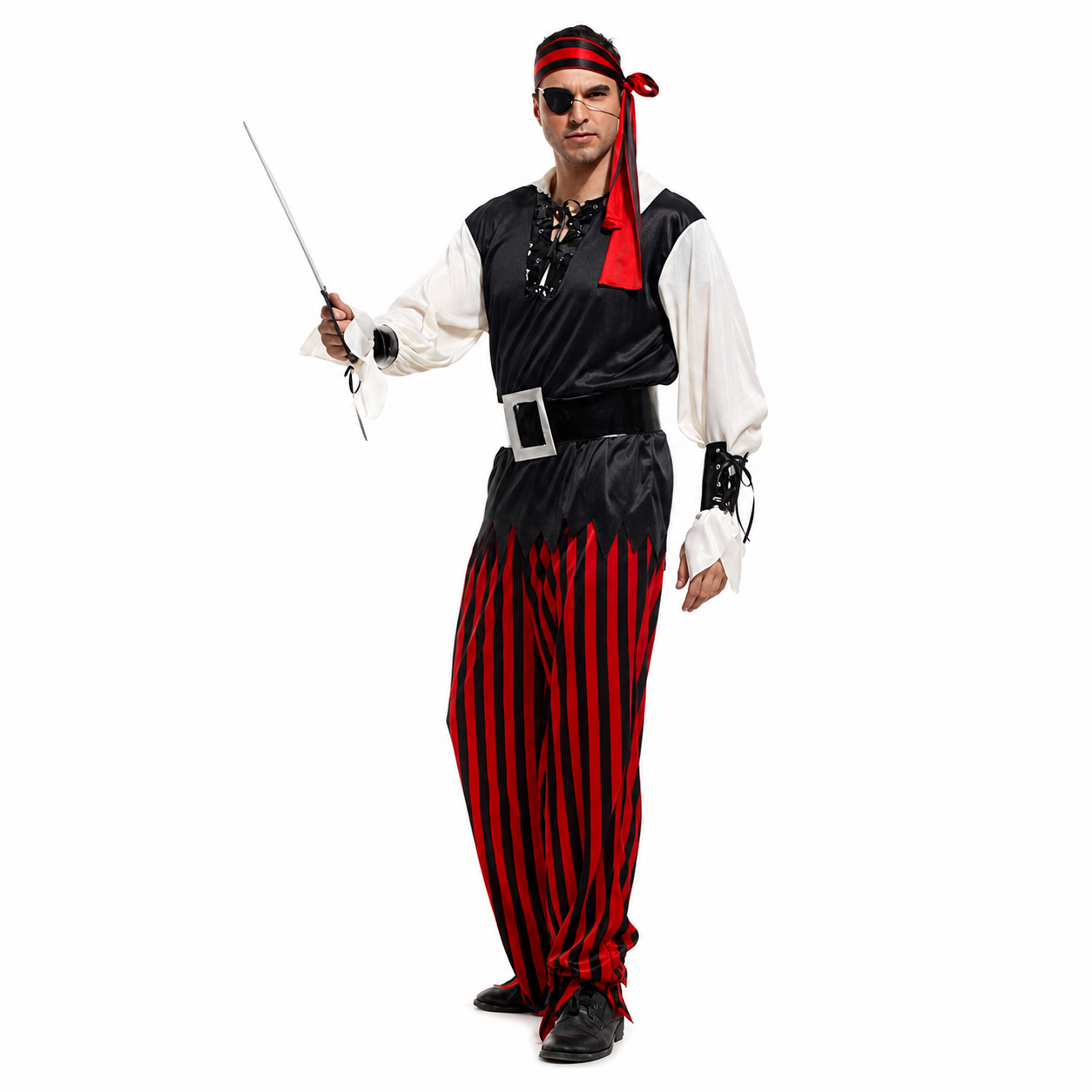 Men's One-Eyed Pirate Halloween Costume - product image 3