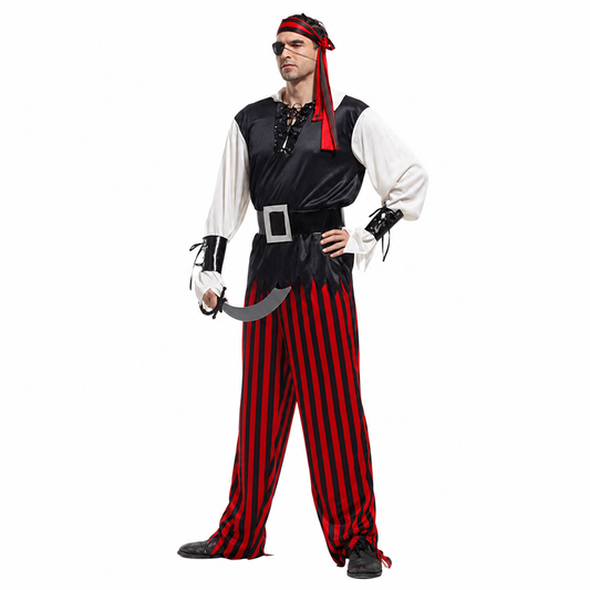Men's One-Eyed Pirate Halloween Costume - product image 1