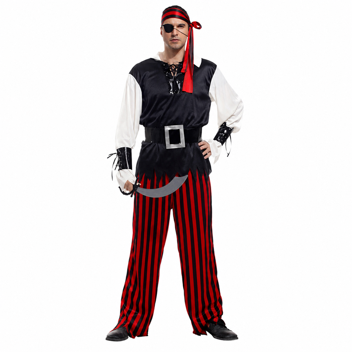 Men's One-Eyed Pirate Halloween Costume - product image 4