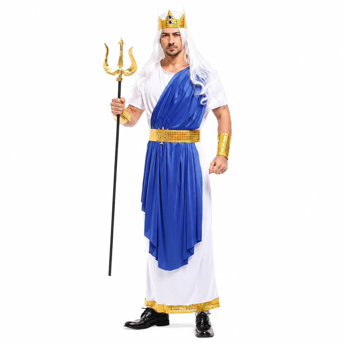 Men's Poseidon Sea God Halloween Costume - product image 1