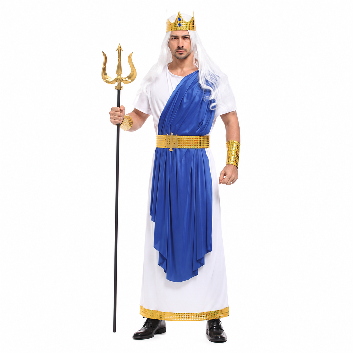 Men's Poseidon Sea God Halloween Costume - product image 4