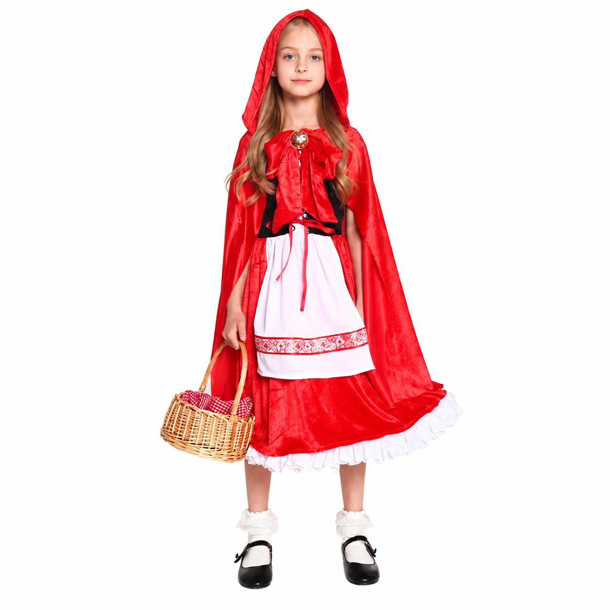 Girls Pretty Red Riding Hood Halloween Costume - product image 5