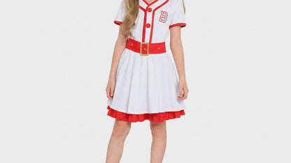 Girls Baseball Girl Halloween Costume