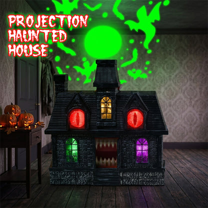 14 In Haunted House with Ghost Projection, Lights & Sound – Halloween Decor