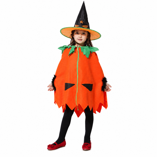 Kids Pumpkin Cape Set Halloween Costume - product image 1