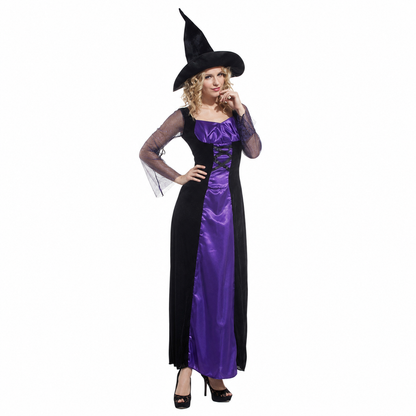 Women's Adult Purple Witch Halloween Costume - product image 6