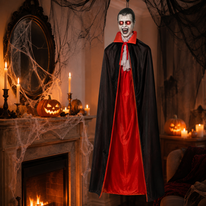 Hanging Vampire Decoration – Blinking Red Eyes & Hissing Sound, 5.2 Ft, Battery-Operated - product image 7