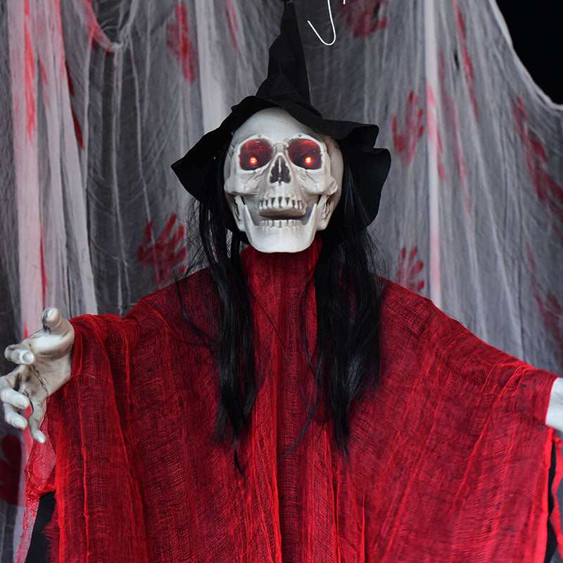 Battery-operated ghost prop with swaying motion