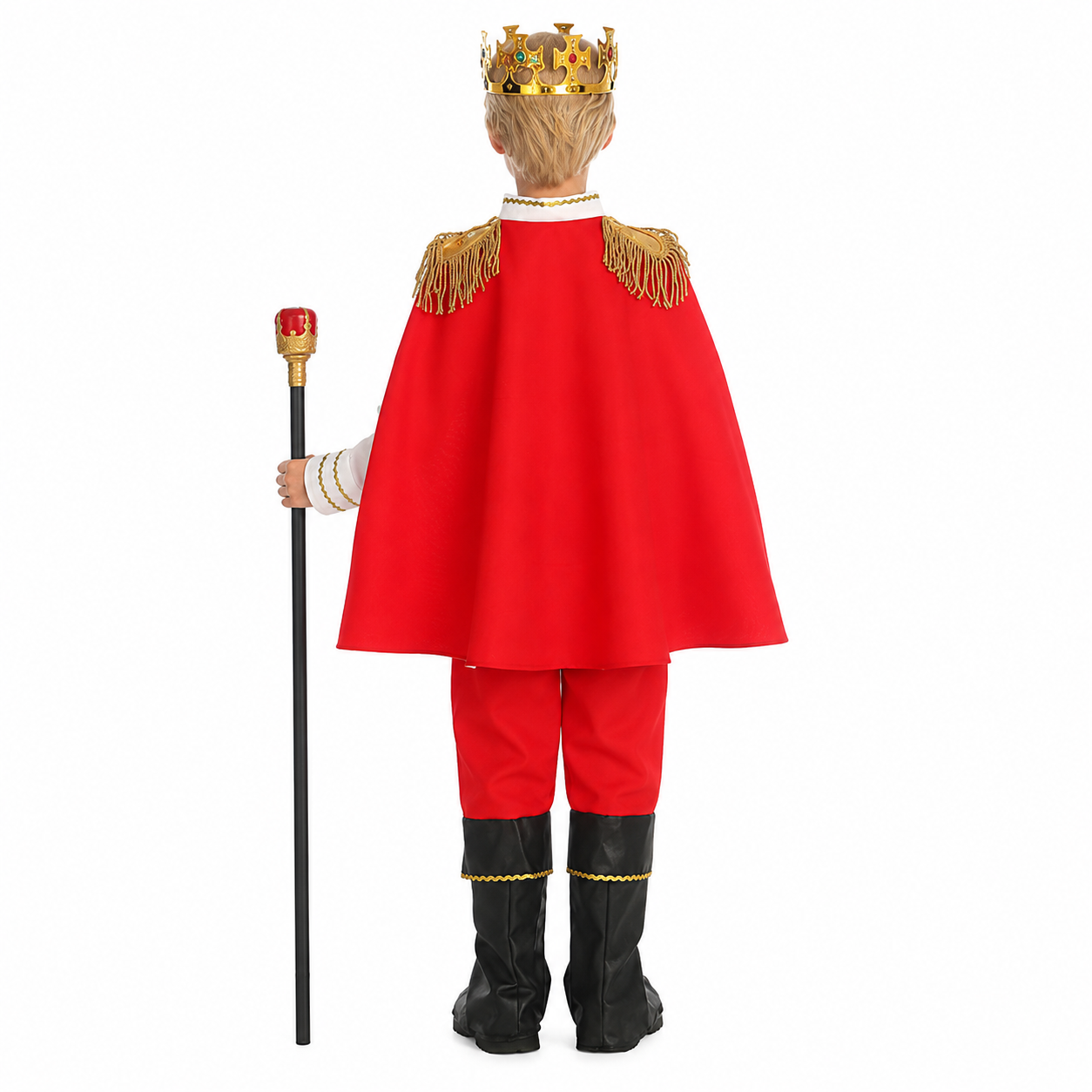 Boys Red White Royal Prince Halloween Costume - product image 3