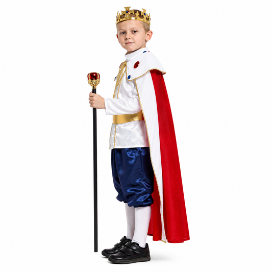 Boys Royal King Halloween Costume – Cape, Crown & Belt Set - product image 2