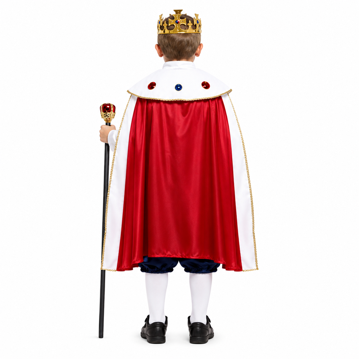 Boys Royal King Halloween Costume – Cape, Crown & Belt Set - product image 3