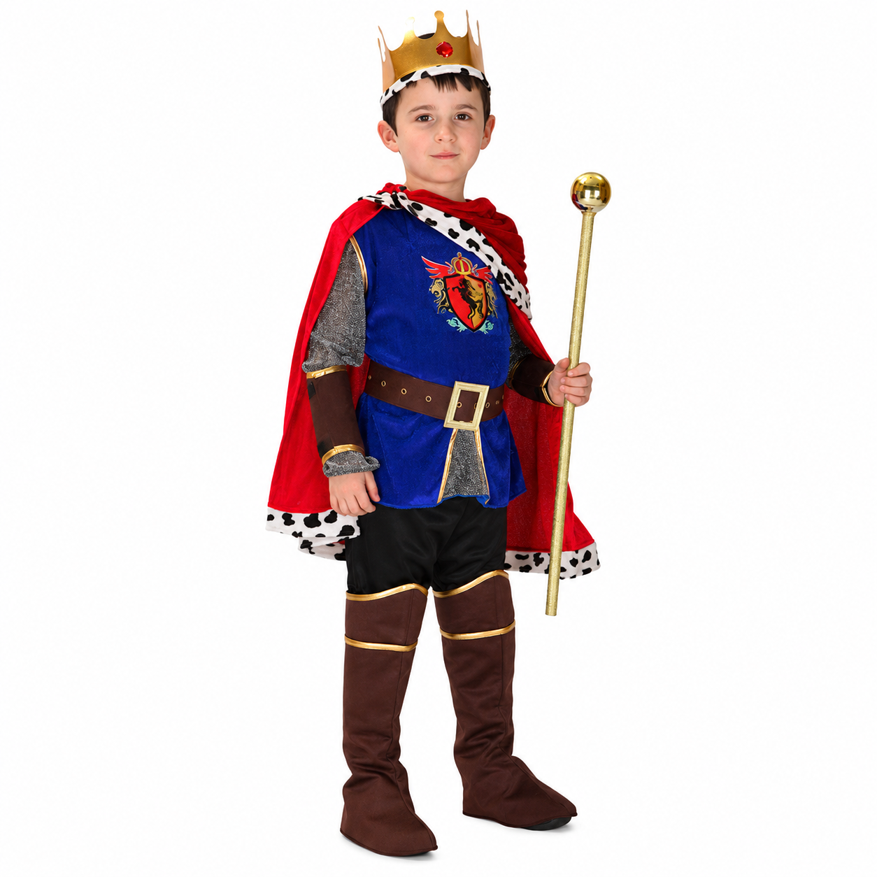 Boys Royal King Halloween Costume – Deluxe 7-Piece Set - product image 1