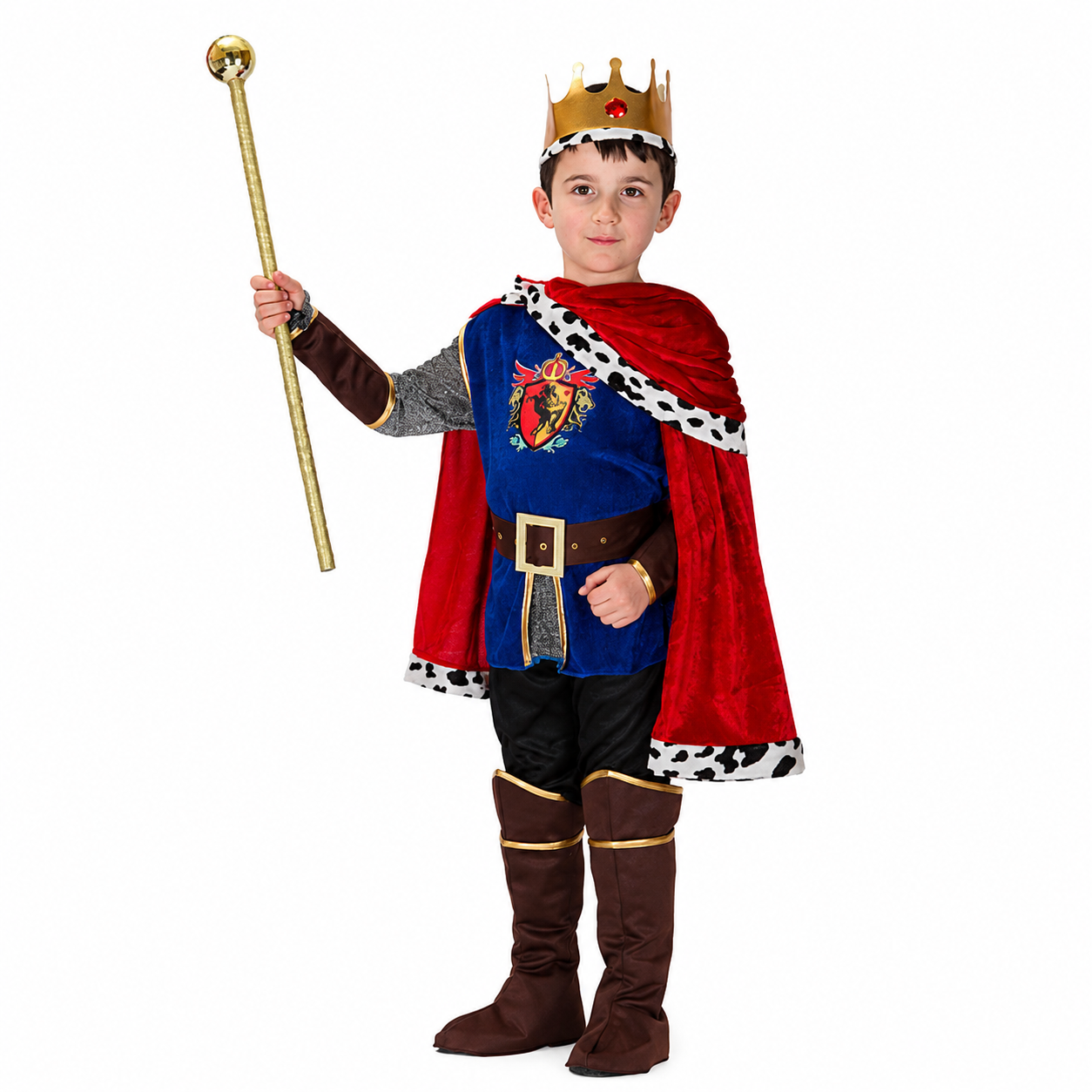 Boys Royal King Halloween Costume – Deluxe 7-Piece Set - product image 4
