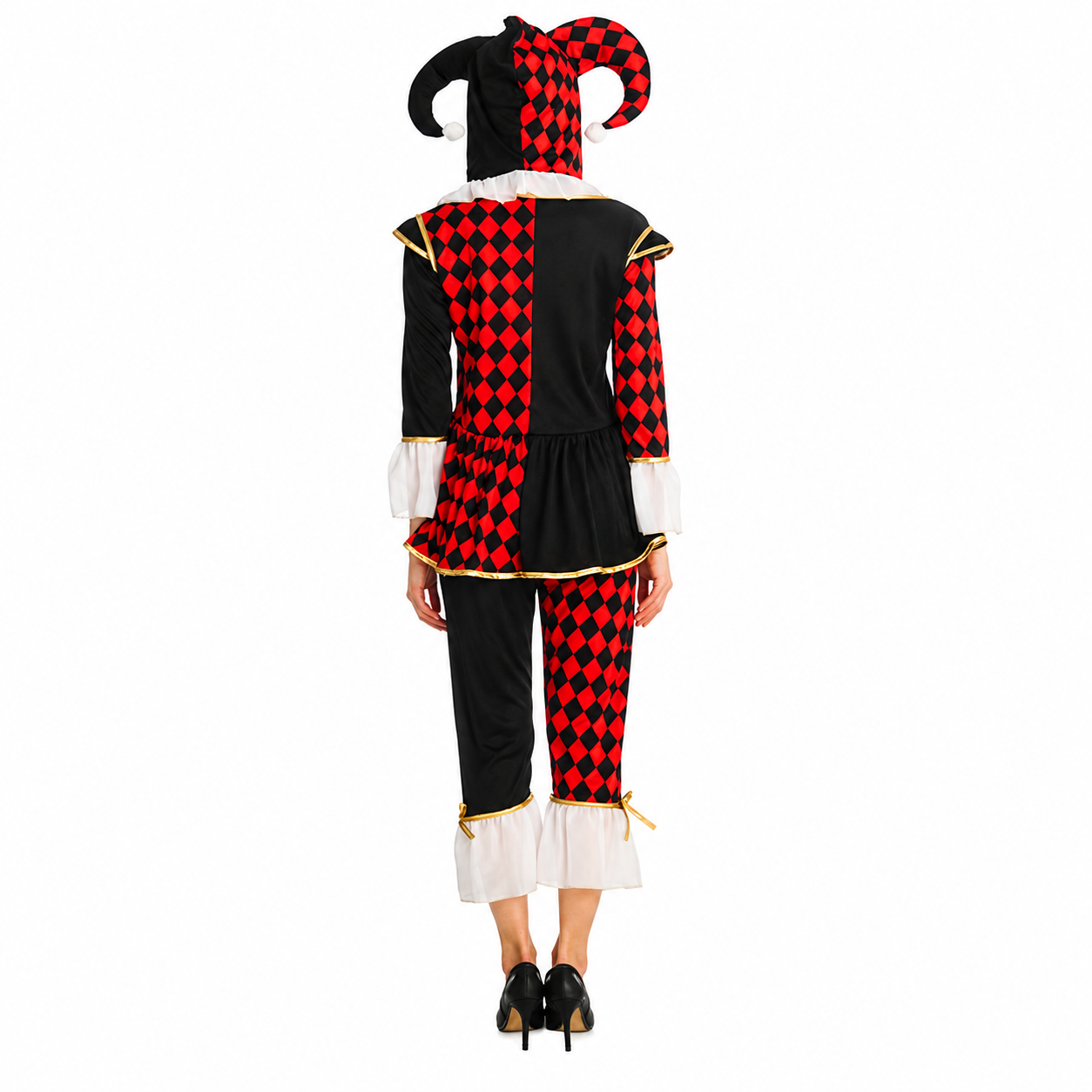 Women's Scary Evil Clown Halloween Costume - product image 4