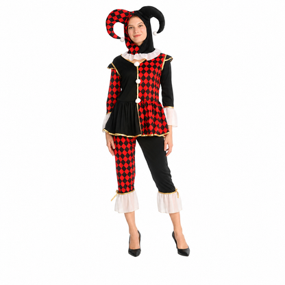 Women's Scary Evil Clown Halloween Costume - product image 5