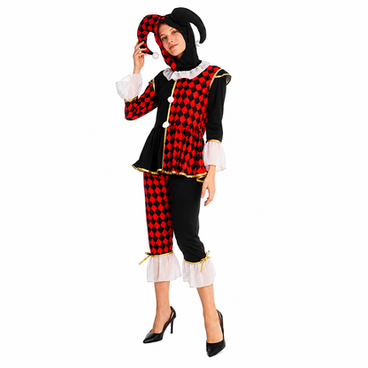 Women's Scary Evil Clown Halloween Costume - product image 6