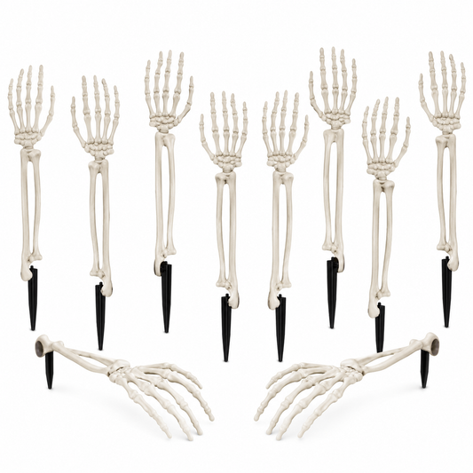 Pair of White Ground Stake Hands Halloween Decoration - product image 2