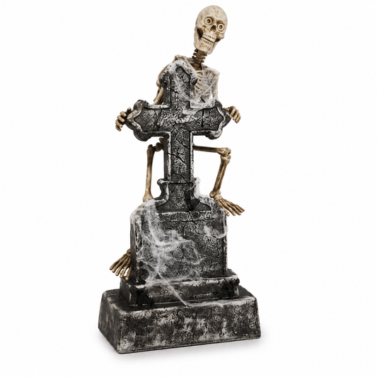 46 In Animated Swaying Ghost with Tombstone, Lights & Sound – Halloween Prop – alternate product view 1