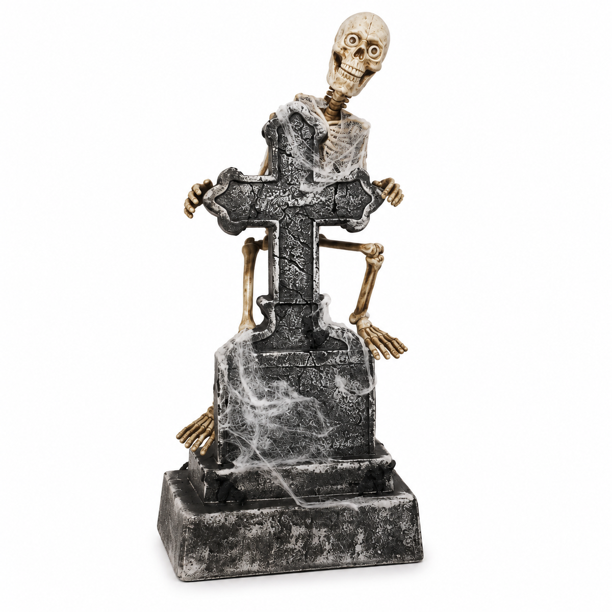 46 In Animated Swaying Ghost with Tombstone, Lights & Sound – Halloween Prop – alternate product view 2