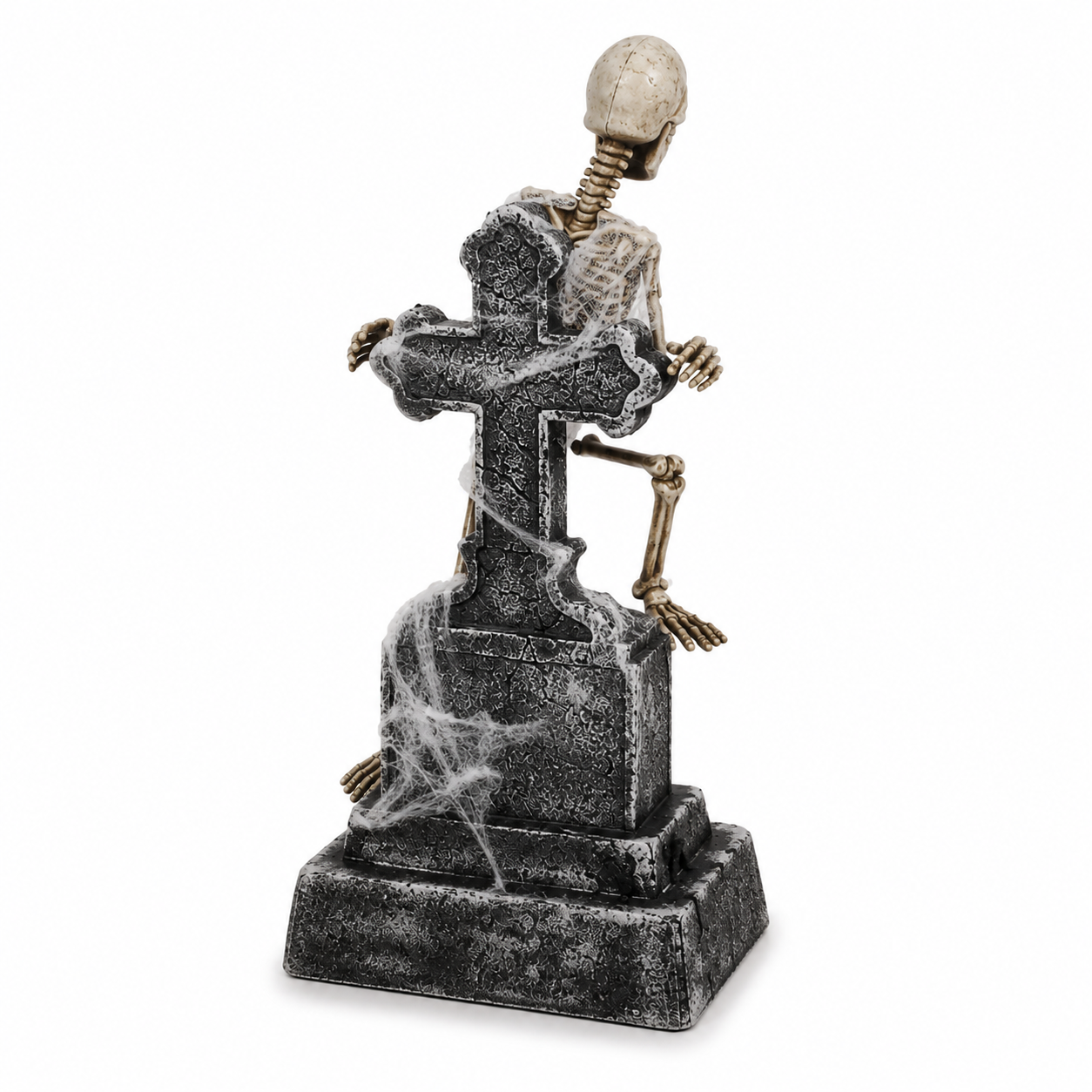 46 In Animated Swaying Ghost with Tombstone, Lights & Sound – Halloween Prop – alternate product view 3