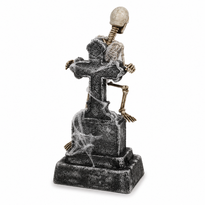 46 In Animated Swaying Ghost with Tombstone, Lights & Sound – Halloween Prop – alternate product view 3