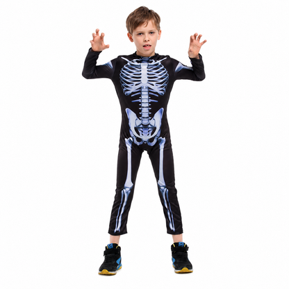 Boys Skeleton Jumpsuit Halloween Costume - product image 1