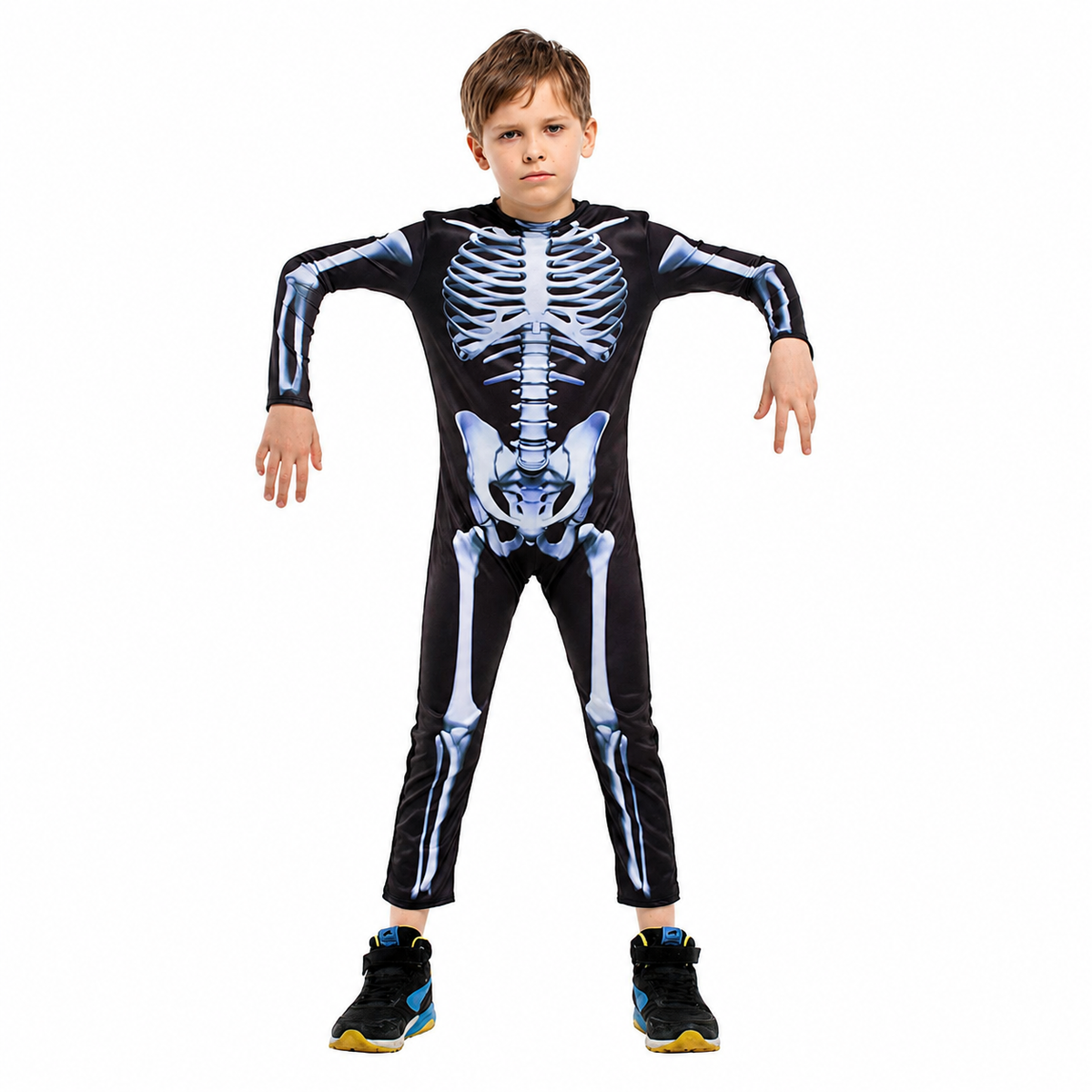 Boys Skeleton Jumpsuit Halloween Costume - product image 4
