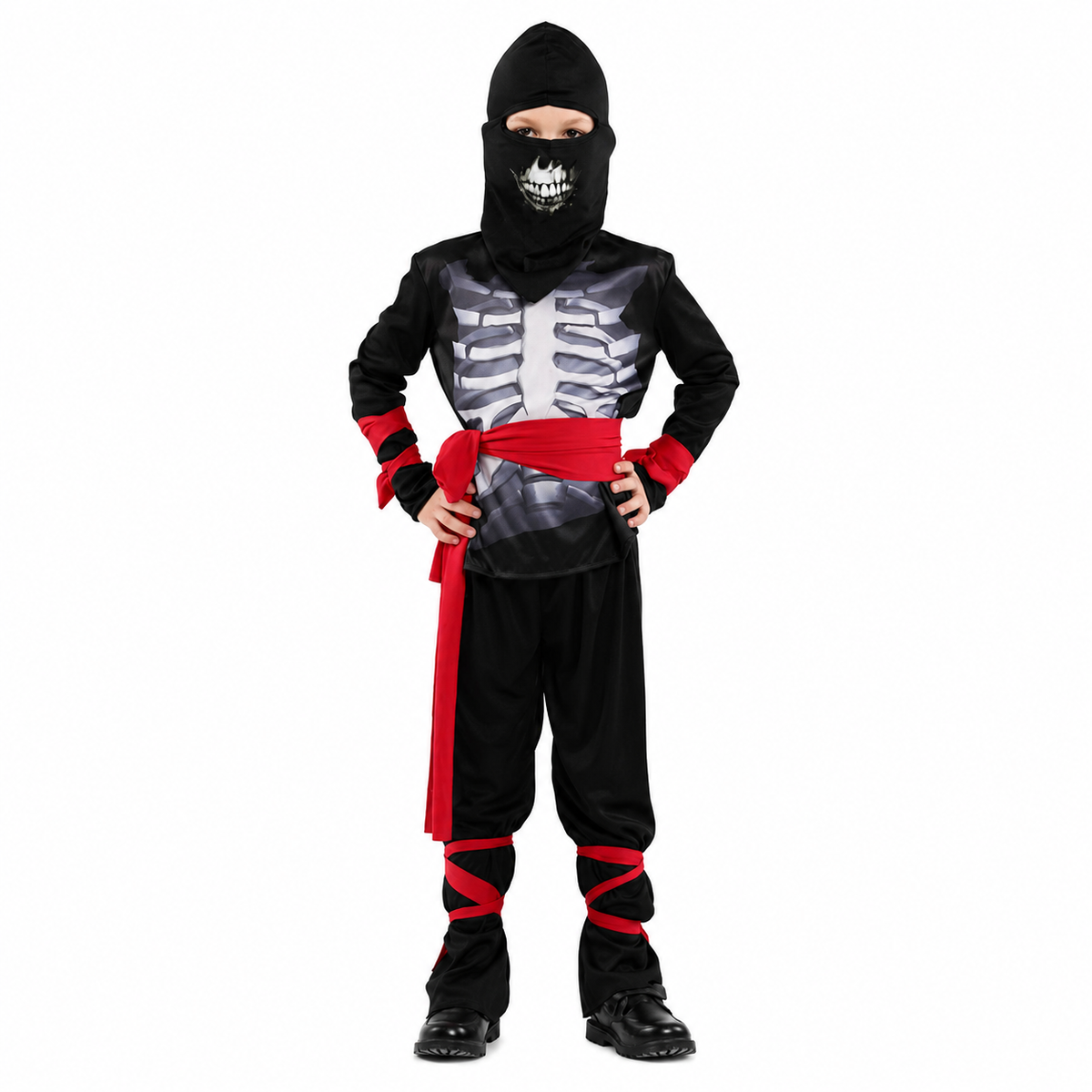Boys Skeleton Ninja Halloween Costume - product image 1