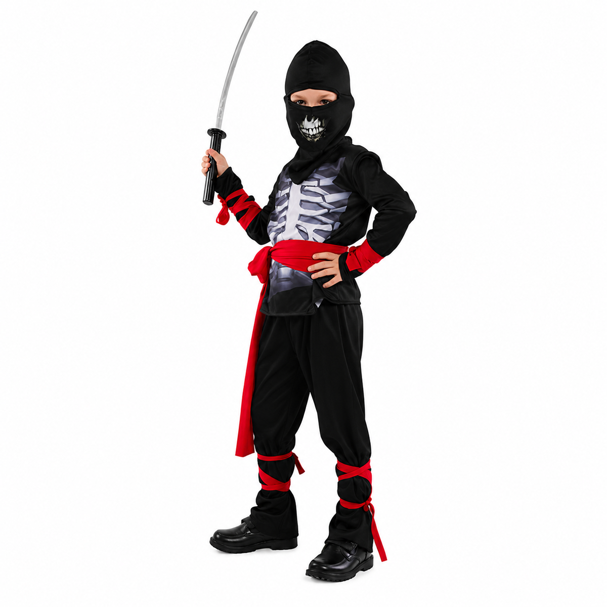 Boys Skeleton Ninja Halloween Costume - product image 2