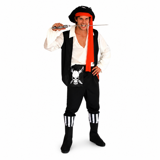 Men's Skeleton Pirate Halloween Costume - product image 1