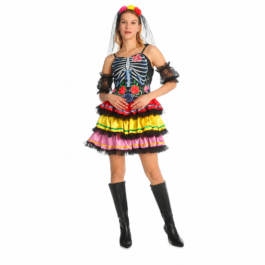 Women's Skeleton Undead Party Halloween Costume - product image 1