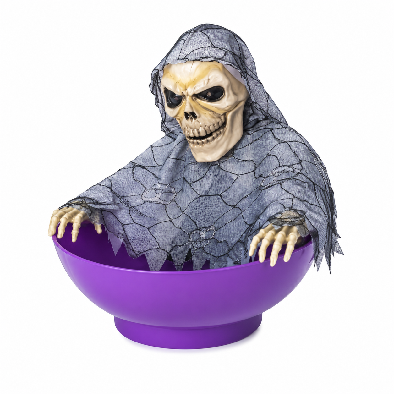 Halloween Candy Bowl – Light-Sensing Light-Up Prop with Sound Effects, Battery-Operated - product image 3