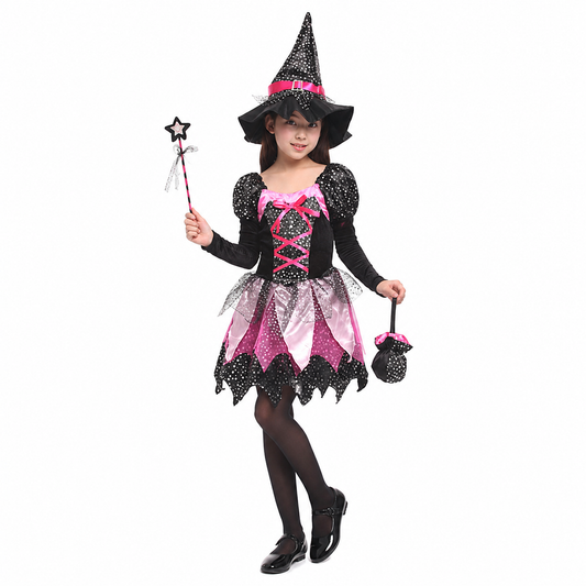 Girls Sparkly Magic Witch Halloween Costume - product image 1
