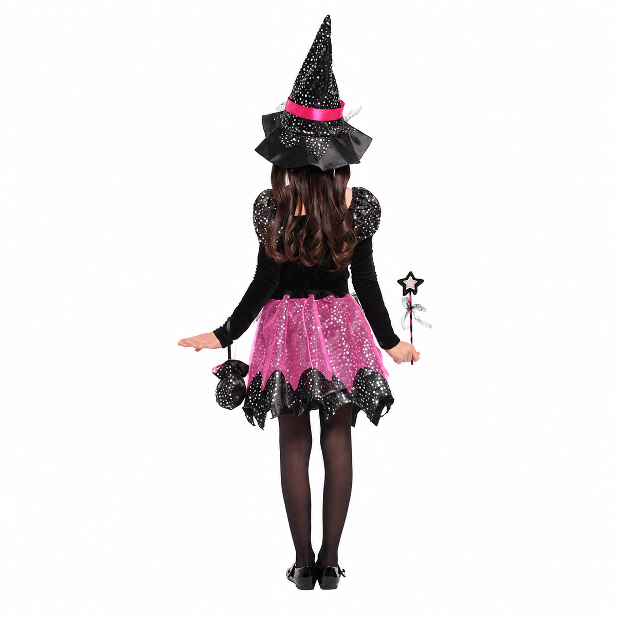 Girls Sparkly Magic Witch Halloween Costume - product image 3
