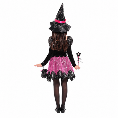 Girls Sparkly Magic Witch Halloween Costume - product image 3