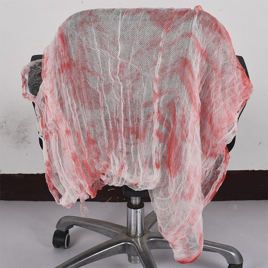 Bloody Cloth Strip, 3 In x 33 Ft Halloween Decoration - product image 2