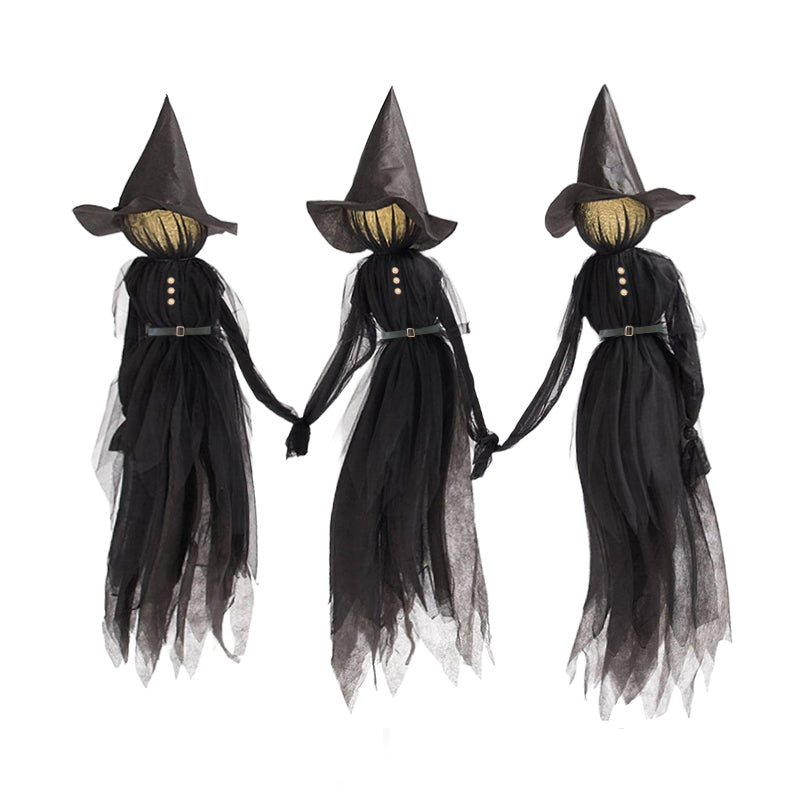 Three Holding-Hands Witches Prop Halloween Decoration - product image 7