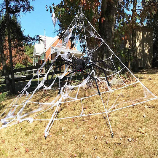 16 Ft (5 m) Triangular Spider Web Halloween Decoration - product image 1