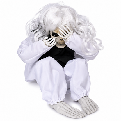 Crying Ghost Halloween Decoration – Light-Up Hanging Prop with Spooky Sound Effects, Battery-Operated - product image 2